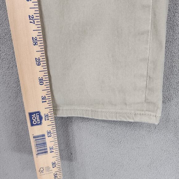 Lucky Brand 121 Slim Straight Pants sz 30x32 Mens Beige Canvas Khakis Chinos - Picture 11 of 11